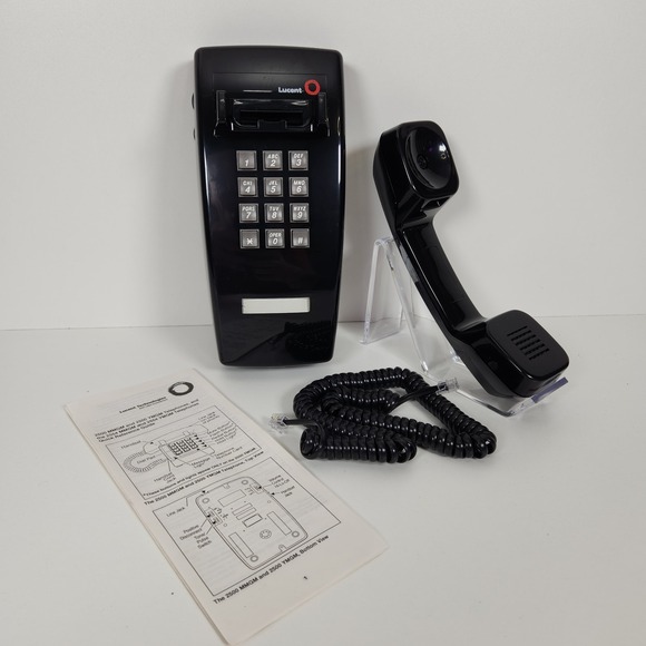 Lucent Technologies 2554 MMGM Black Wall‎ Touchtone Telephone New w/o Box - Picture 1 of 9